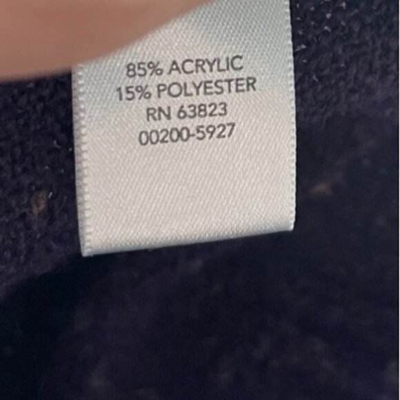 Christopher & Banks Womens Purple V-Neck Ribbed Layered Sweater Small - Picture 9 of 10